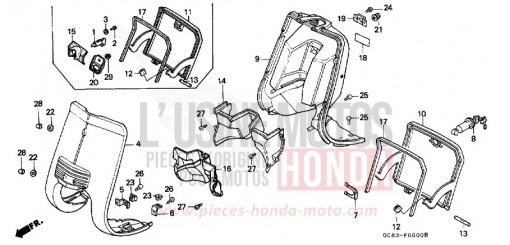 FRONT COVER/INNER COVER NH50MSK de 1989